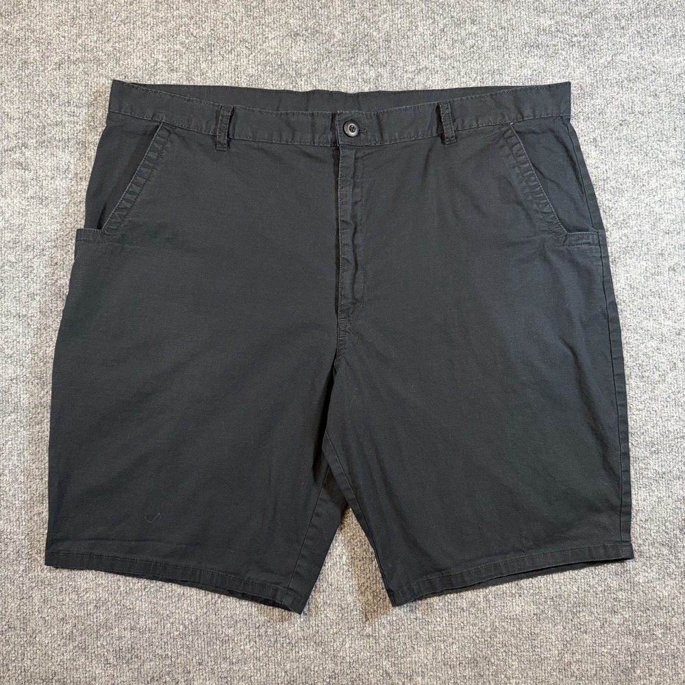 Dickies Mens Chino Shorts Black Flat Front Pockets Classic Utility Size 42